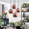 Ripoll hanging light, globe light, Cluster pendant lamp coppery, 4-light sources
