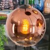 Koyoto hanging light, globe light, Cluster pendant lamp clear, coppery, 4-light sources