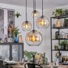 Koyoto hanging light, globe light, Cluster pendant lamp Amber, clear, 4-light sources