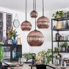 Koyoto hanging light, globe light, Cluster pendant lamp coppery, 4-light sources