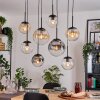 Gastor hanging light, globe light, pendant light Amber, clear, Smoke-coloured, 8-light sources
