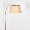 Cavaca floor lamp, Arch lamps matt nickel, black, 1-light source