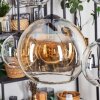 Koyoto hanging light, globe light, pendant light Amber, clear, Smoke-coloured, 6-light sources