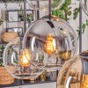 Koyoto hanging light, globe light, pendant light Amber, clear, Smoke-coloured, 6-light sources