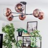 Koyoto ceiling light, globe light 78 cm clear, coppery, 6-light sources