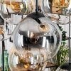 Gastor hanging light, globe light, pendant light Amber, clear, Smoke-coloured, 8-light sources