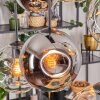 Ripoll hanging light, globe light, pendant light Amber, clear, Smoke-coloured, 6-light sources