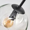 Ripoll ceiling light, globe light Amber, clear, Smoke-coloured, 10-light sources