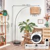 Granja floor lamp, Arch lamps chrome, black, 1-light source