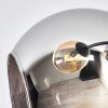 Koyoto ceiling light, globe light 81 cm Amber, chrome, clear, Smoke-coloured, 10-light sources