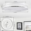 Makak Ceiling Light LED chrome, white, 1-light source