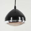 Foverup Pendant Light chrome, black, 1-light source