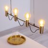 Gnarp Pendant Light black-gold, 4-light sources