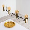 Gnarp Pendant Light black-gold, 4-light sources