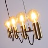 Gnarp Pendant Light black-gold, 4-light sources