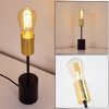 Gnarp Table lamp gold, black, 1-light source