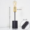 Gnarp Table lamp gold, black, 1-light source