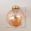 Tomboul Ceiling Light gold, 1-light source