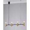 Gnarp Pendant Light black-gold, 4-light sources
