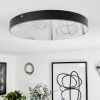Mentque Ceiling Light LED black, 1-light source