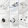 Ilena outdoor ceiling light, outdoor light, bathroom light, spotlight, ceiling light LED grey, 1-light source