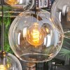 Koyoto hanging light, globe light, pendant light Amber, clear, Smoke-coloured, 8-light sources