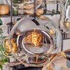 Ripoll hanging light, globe light, pendant light Amber, clear, Smoke-coloured, 6-light sources