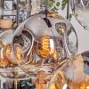 Ripoll hanging light, globe light, pendant light Amber, clear, Smoke-coloured, 6-light sources