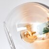 Koyoto ceiling light, globe light 86 cm Amber, clear, Smoke-coloured, 8-light sources