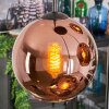 Koyoto hanging light, globe light, Cluster pendant lamp coppery, 4-light sources