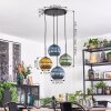 Koyoto hanging light, globe light, Cluster pendant lamp blue, gold, green, 4-light sources