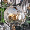 Koyoto hanging light, globe light, pendant light Amber, clear, Smoke-coloured, 8-light sources
