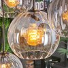 Koyoto hanging light, globe light, pendant light Amber, clear, Smoke-coloured, 8-light sources