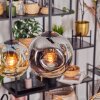 Ripoll hanging light, globe light, pendant light Amber, Smoke-coloured, 6-light sources