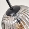 Koyoto ceiling light, globe light 81 cm Amber, clear, Smoke-coloured, 10-light sources