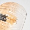 Koyoto ceiling light, globe light 81 cm Amber, clear, Smoke-coloured, 10-light sources