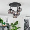 Koyoto ceiling light, globe light 33 cm Smoke-coloured, 5-light sources