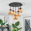 Koyoto ceiling light, globe light 33 cm Amber, 5-light sources