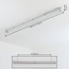 Ilena outdoor ceiling light, outdoor light, bathroom light, spotlight, ceiling light LED grey, 1-light source
