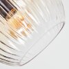 Koyoto ceiling light, globe light 80 cm Amber, clear, 6-light sources