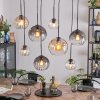 Koyoto hanging light, globe light, pendant light Amber, clear, Smoke-coloured, 8-light sources