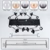 Koyoto hanging light, globe light, pendant light Amber, clear, Smoke-coloured, 8-light sources