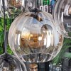 Koyoto hanging light, globe light, pendant light Amber, clear, Smoke-coloured, 8-light sources