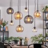 Koyoto hanging light, globe light, pendant light Amber, clear, Smoke-coloured, 8-light sources