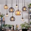 Koyoto hanging light, globe light, pendant light Amber, clear, Smoke-coloured, 8-light sources