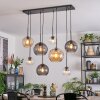 Koyoto hanging light, globe light, pendant light Amber, clear, Smoke-coloured, 8-light sources