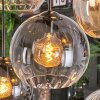 Koyoto hanging light, globe light, pendant light Amber, clear, Smoke-coloured, 8-light sources