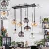 Koyoto hanging light, globe light, pendant light Amber, clear, Smoke-coloured, 8-light sources