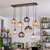 Koyoto hanging light, globe light, pendant light Amber, clear, Smoke-coloured, 8-light sources