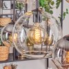 Koyoto hanging light, globe light, pendant light Amber, clear, Smoke-coloured, 6-light sources